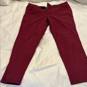 Democracy Women's Dark Red Ankle Jeans